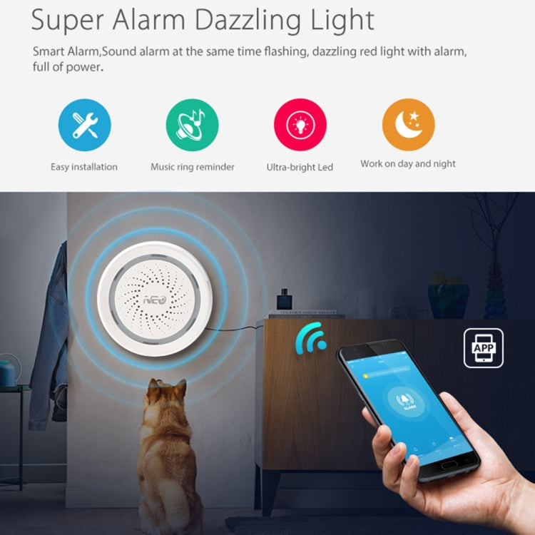 NEO NAS-AB02W WiFi USB Siren Alarm Sensor for Home Alarms Security, AB02W NEO NAS-AB02W WiFi USB Siren Alarm Sensor for Home Alarms Security, AB02W